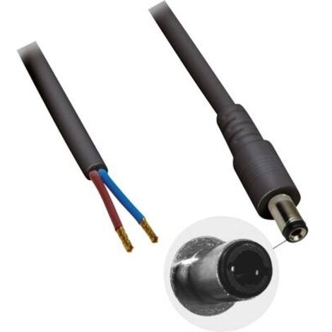 UNBEKANNT DC-KABEL STECKER 2,5X5,5MM 2X0,5MM, 2M