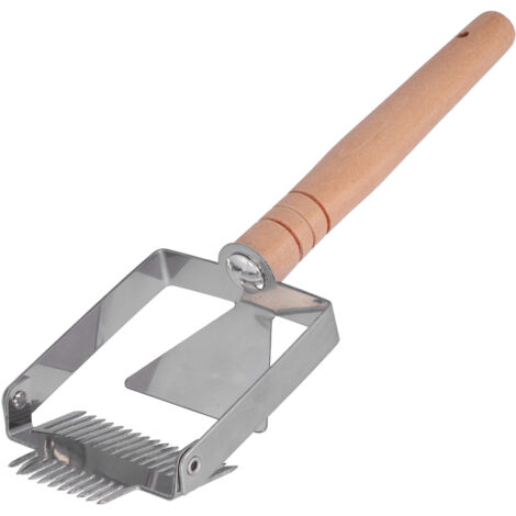 Uncapping Fork Double Head Honey Cutting Fork Scraper Beehive Tool Beekeeping ToolsWooden Handle
