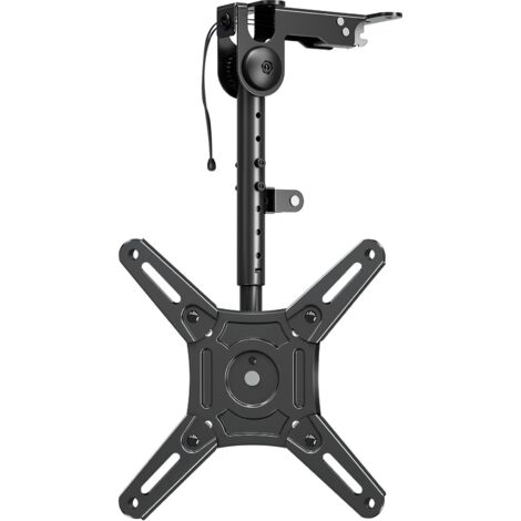 Under Cabinet Foldable TV Stand Swivel Height Adjustable for 14-42 Inch LCD TVs