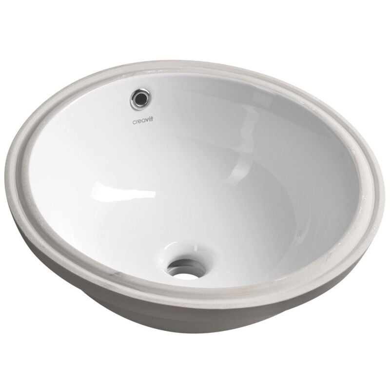 Under-Counter Ceramic Washbasin 38x38cm, blanc