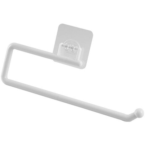 Under Kitchen Cabinet Plastic Towel Hanger 180 Degree Rotaion Paper Roll Holder