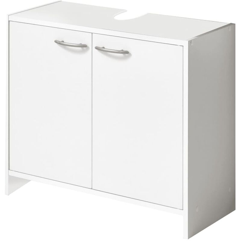 Under-sink Bathroom Cabinet 63.7x28.1x55 cm White FMD White
