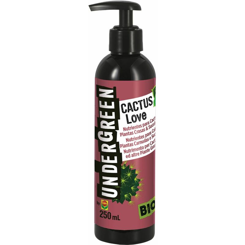 

UNDERGREEN Cactus Love - Nutrientes para Cactus, Plantas Crasas & Suculentas 250 ml