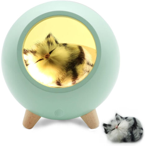 Une adorable veilleuse à motif chat pour la chambre d'une femme, un cadeau idéal pour une épouse, une mère ou une jeune fille. Parfait pour la Saint-Valentin, Noël ou un anniversaire.