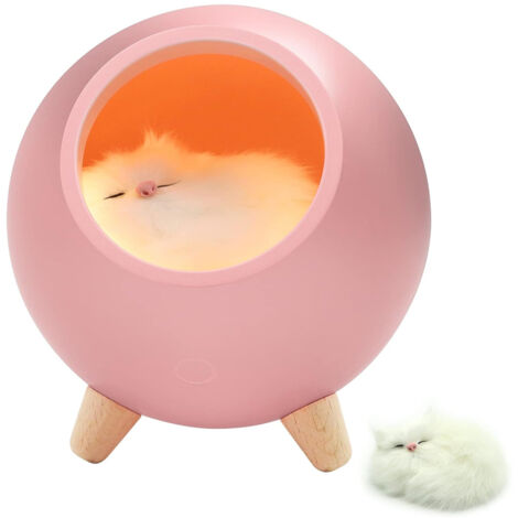 Une adorable veilleuse à motif chat pour la chambre d'une femme, un cadeau idéal pour une épouse, une mère ou une jeune fille. Parfait pour la Saint-Valentin, Noël ou un anniversaire.