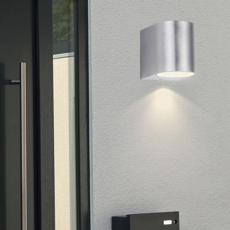 Applique murale extérieure jardin down spot lampe spot de façade en aluminium