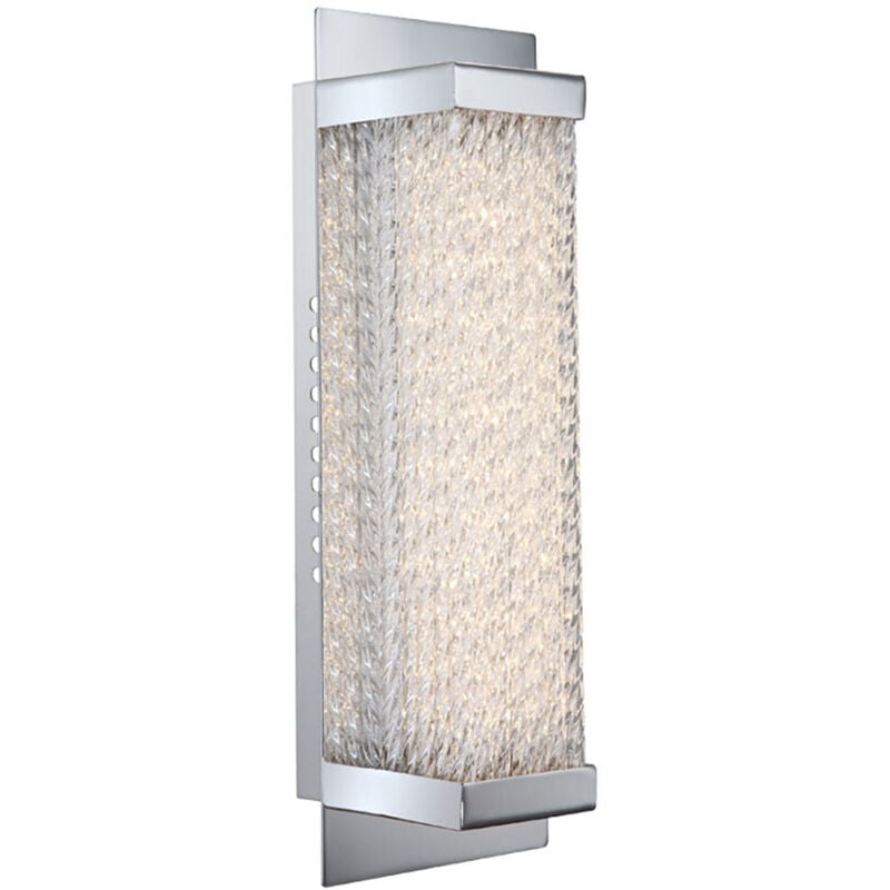 Applique murale led éclairage de salon lampe spot en verre chrome Globo 46633-2