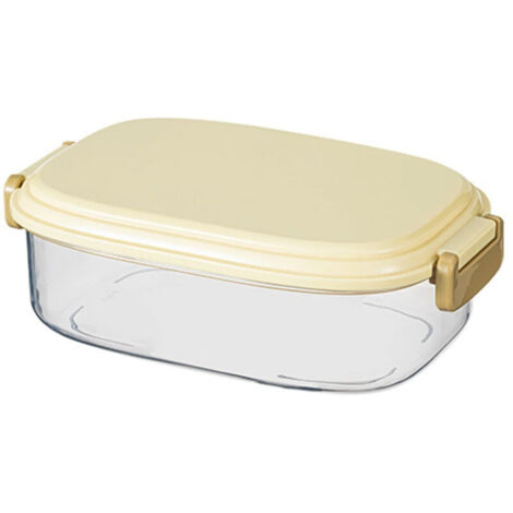 Une boîte de rangement familiale avec couvercle, des ustensiles de cuisine extra-larges, des récipients hermétiques pour les conserves et des boîtes rectangulaires.