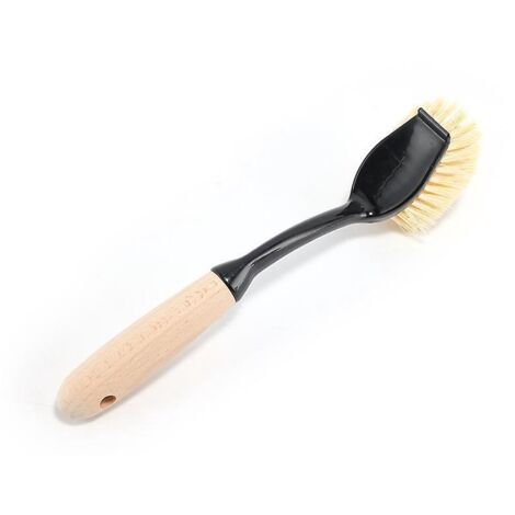 une Brosse  Pole En Bois De 28 Cm De Long  Usage Domestique, Une Brosse  Manche En Bois Pour Laver La Vaisselle Et Les Casseroles, Une Brosse De N