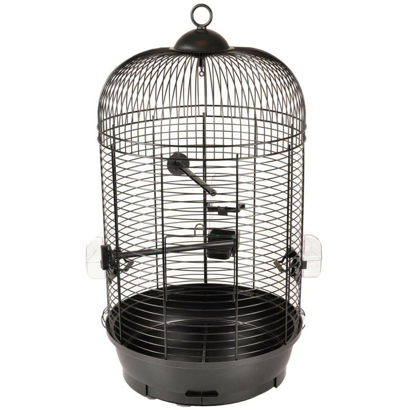 Une cage perruche sanna ii, noir ø 34 x 67 cm. Animallparadise