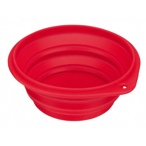 une Gamelle Écuelle de voyage, 0.5 litre, silicone pliable pour chien -couleur aléatoire. - animallparadise