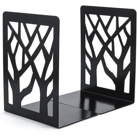 Une paire de serre-livres en métal, serre-livres décoratifs antidérapants, serre-livres pour CD, supports de livres en métal, présentoirs à serre-livres, adaptés aux écoles, aux bureaux et aux maisons