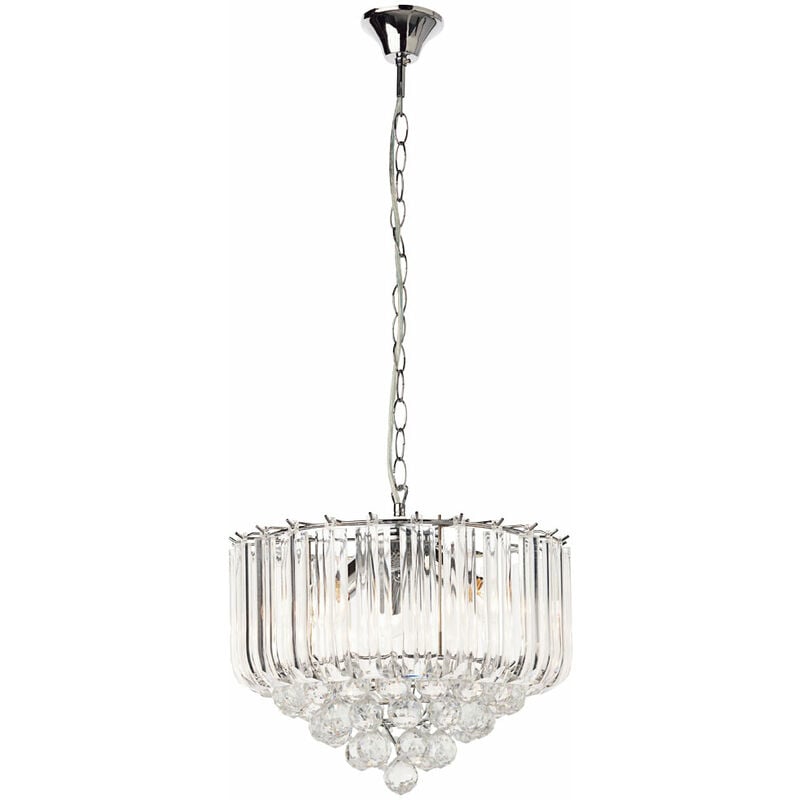 Cristal suspendu luminaire chrome pendule lustre plafonnier salon éclairage clair