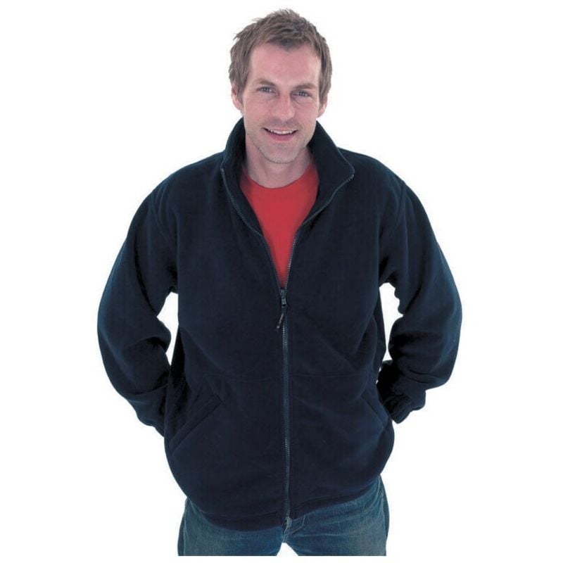 UC601 xxl Heavy Duty Navy Fleece Jacket - Uneek