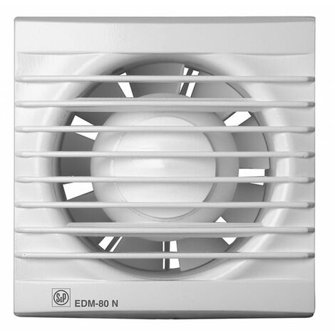 Unelvent – Aérateur axial 80 m³/h – Diamètre 94 mm – Niveau sonore 33 dB – Installation murale ou plafond – 400167 - EDM 80 NZ