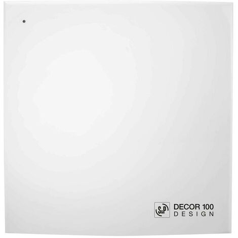 Unelvent – Aérateur classique 100mm – Débit d'air 80 m³/h – Niveau sonore 33 dB – Clapet anti-retour – Installation murale ou plafond