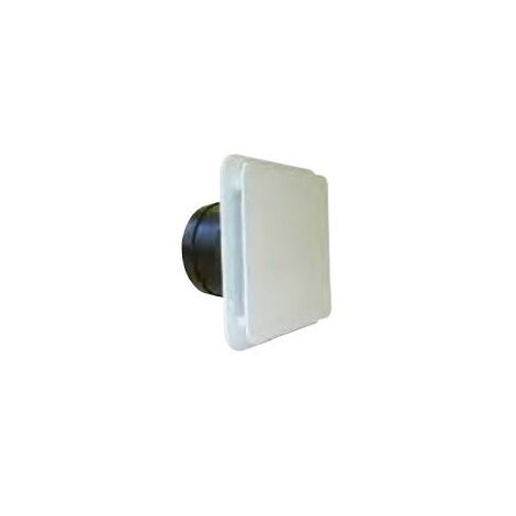 Unelvent – Bouche d'extraction et d'insufflation extra-plate 125 mm – Débit 45-150 m³/h – 4 volets orientables – Compatible VMC – 855016