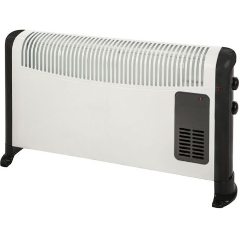 Unelvent – Convecteur électrique 673315 mobile 800-1200-2000 W – Ventilateur intégré – Fixation murale possible – Design en métal et plastique V0