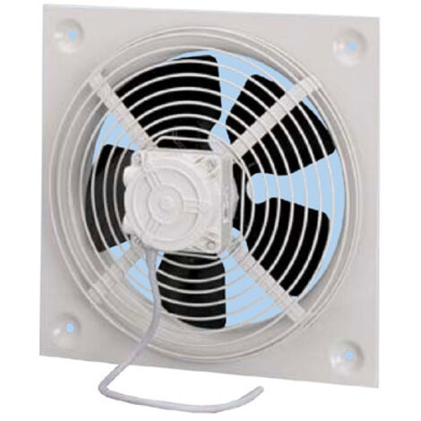 Unelvent – Ventilateur hélicoïde mural 500 m³/h – Faible encombrement – Résistant et silencieux – Montage facile – Tôle d'acier galvanisée - 500m3