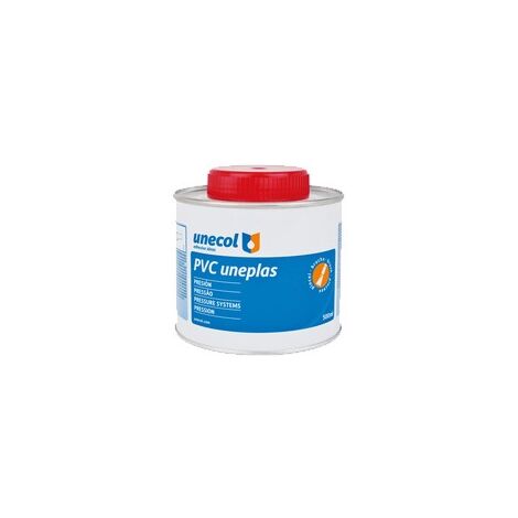 UNEPLAS Colle PVC avec pinceau - UNECOL Capacité : 1 L.