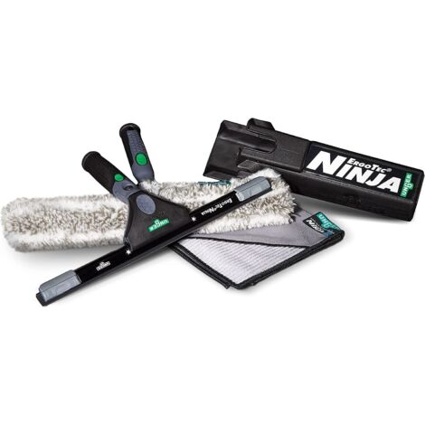 Unger Ninja Premium Glass Cleaner Set (prodotti di punta per la pulizia professionale dei vetri, 4 pezzi) AKN12