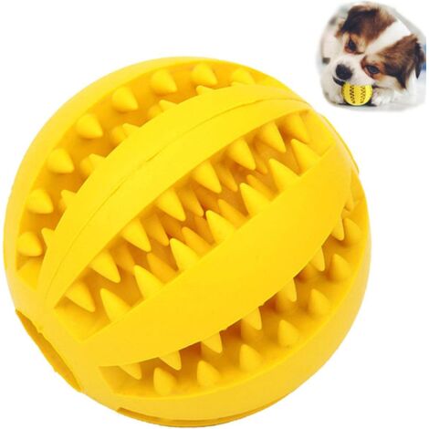 Ungiftiger, interaktiver Hundeball für Welpen und Katzen, Kauspielzeug zur Zahnreinigung und Intelligenzförderung