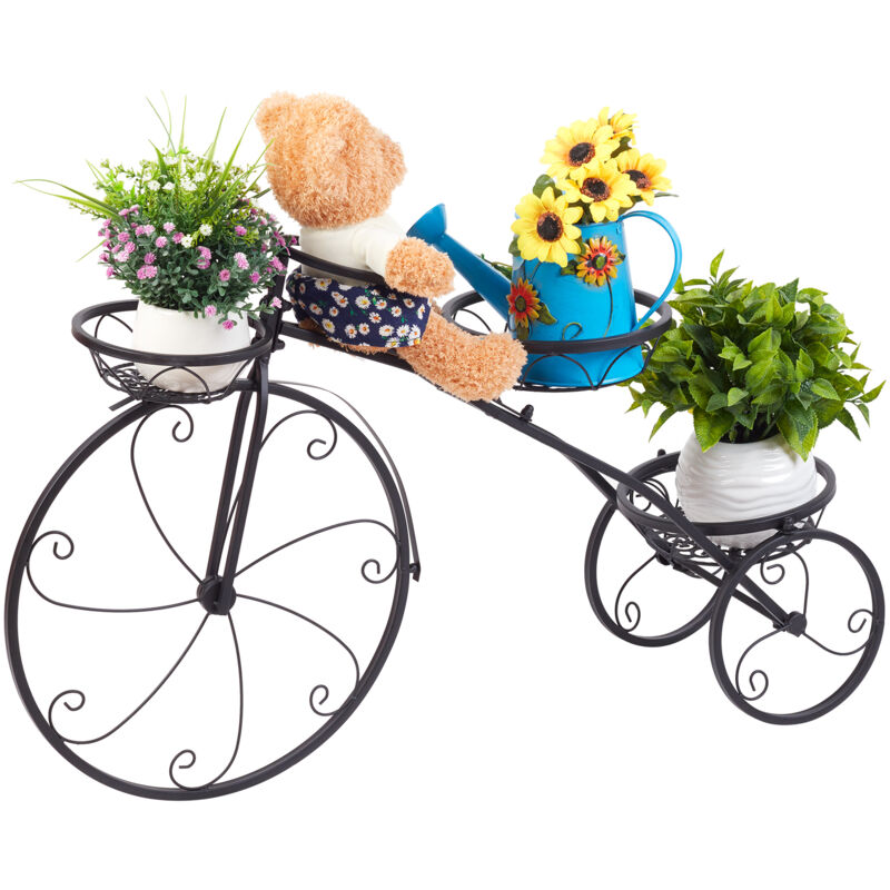 

Soporte Macetas de Metal UNHO, Estantería Plantas Decorativo de Bicicletas Soporte Plantas con 3 Estantes Estanterias Decorativas Plantas Exterior