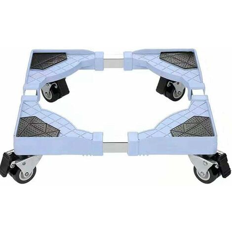 Unho – Base de machine à laver réfrigérateur réglable 45-60 cm – Support roulant pour lave-linge et sèche-linge – Acier inoxydable 250 kg