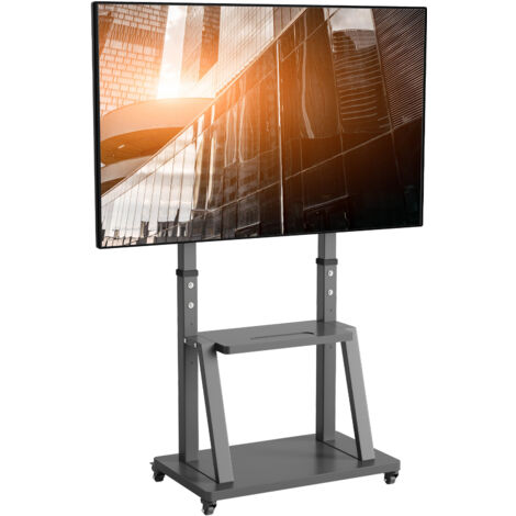 UNHO Soporte TV Pie con Ruedas para 32-100 Pulgadas Base Suelo Grande Comercial de Altura Ajustable, VESA 800x600