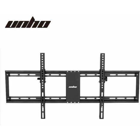 Unho – Support TV mural fixe 32-85 pouces – VESA 800x400mm – Acier laminé – Inclinaison -15° – Charge max 60 kg – Installation facile
