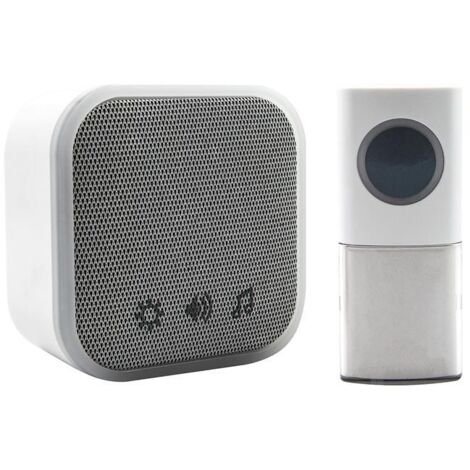 Uni-Com 98476+W96001 Portable Door Chime White UNC68426
