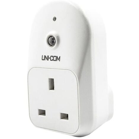 TBC Uni-Com Security Timer UNC63346 with Indoor Socket Plug, Randomized Light and Holiday Light Timer