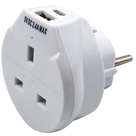 Uni-Com TM5UC Travel Socket with USB Charger UNC68525