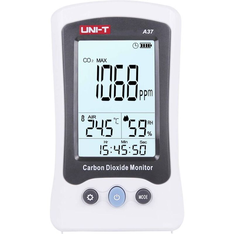 Uni-t - A37 Misuratore di anidride carbonica con misura della temperatura