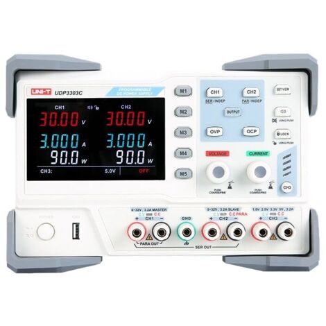 UNI-T Labornetzteil UDP3303C, 3-Kanal, RS232, 0...30 V, 0...3 A, 195 W
