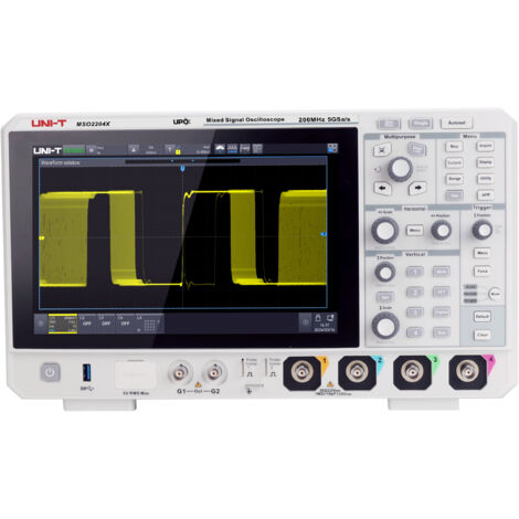 UNI-T Mixed-Signal-Oszilloskop, MSO2204X, 4+16 Kanal, 200 MHz, 5 GSa/s