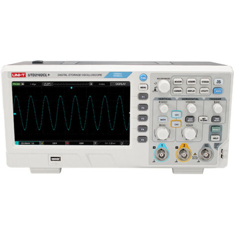 UNI-T Oszilloskop, UTD2102CL+, 2 Kanäle, 100 MHz
