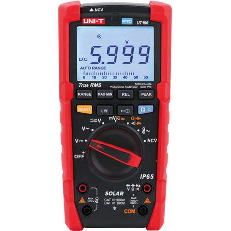 UNI-T True RMS Solar-Multimeter UT196