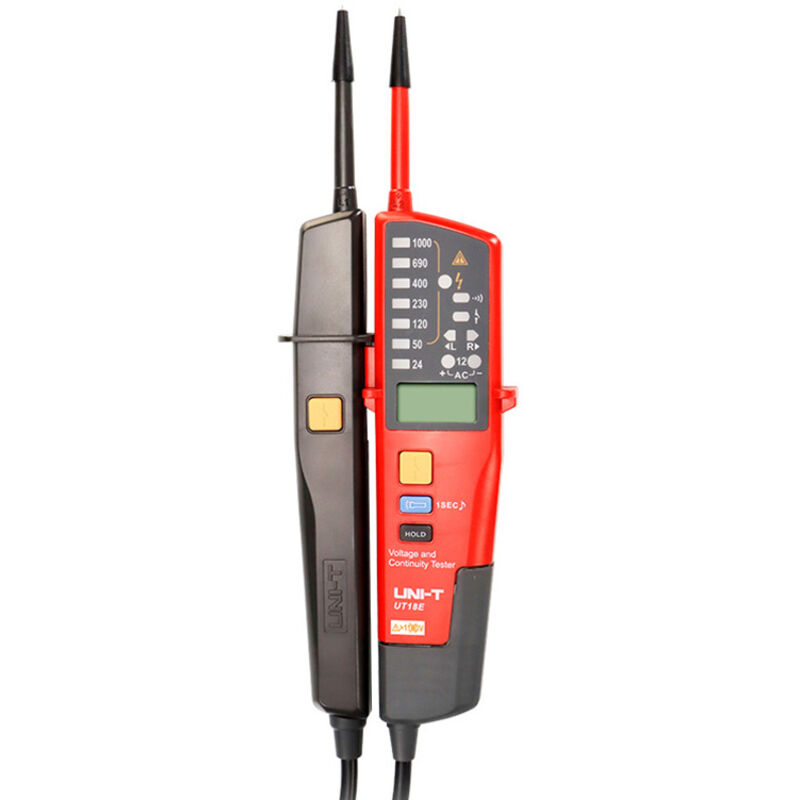 UNI-T Spanning En Continuïteit Tester UT18E 12 V-1000 V Digitale Voltmeter Fasevolgorde Detector Volt Sonde Elektricien tool