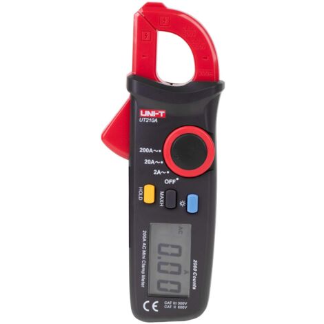 UNI-T UT210A/MIE0172 Multimetro a pinza digitale AC DC tensione corrente frequenza resistenza auto Range