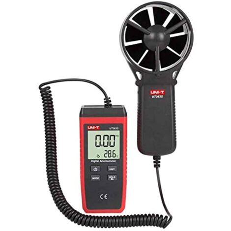 UNI-T UT363S Anemometro digitale, 0.4m/s-30m/s, -10°C-50°C/14°F-122°F