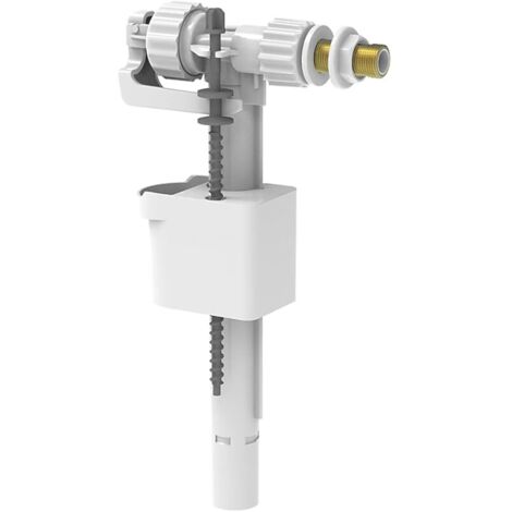 Uni T360796 Vanne de remplissage pour réservoir de chasse d'eau à partir de 05/13 – Blanc – Plastique/laiton – Pour réservoirs de chasse d'eau bas ou hauts – Quantité d'eau réglable/Pièces de