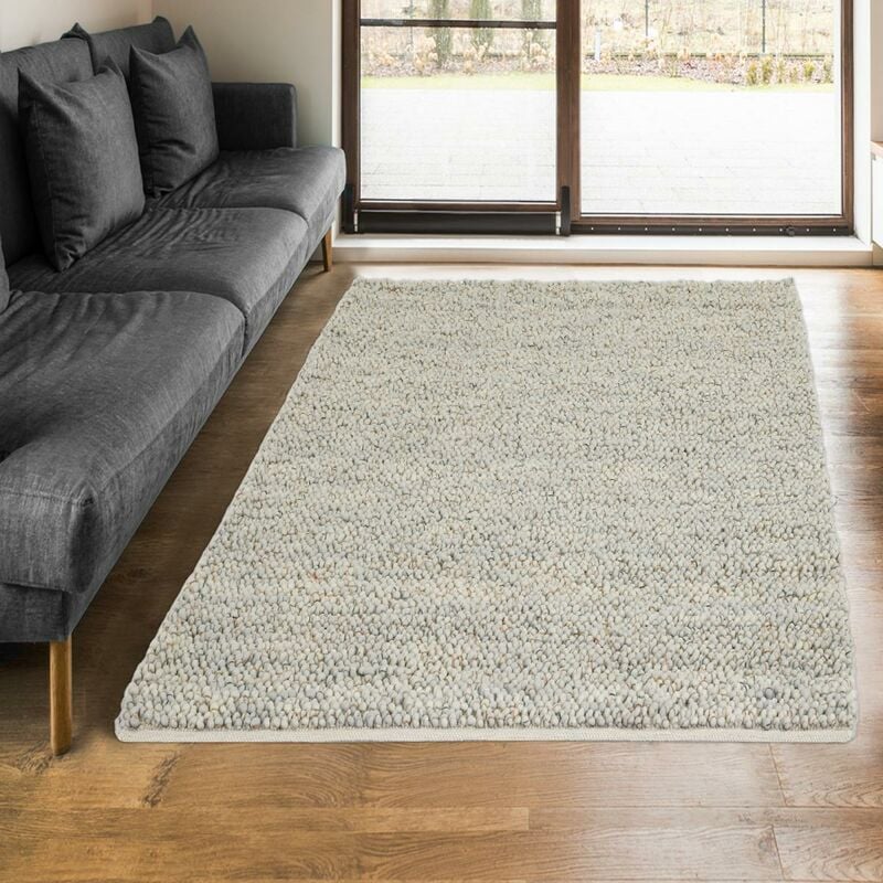 

Brink&campman - Moderno Alfombra Barra Barra BCA 1A2T En Lana Beige - Beige