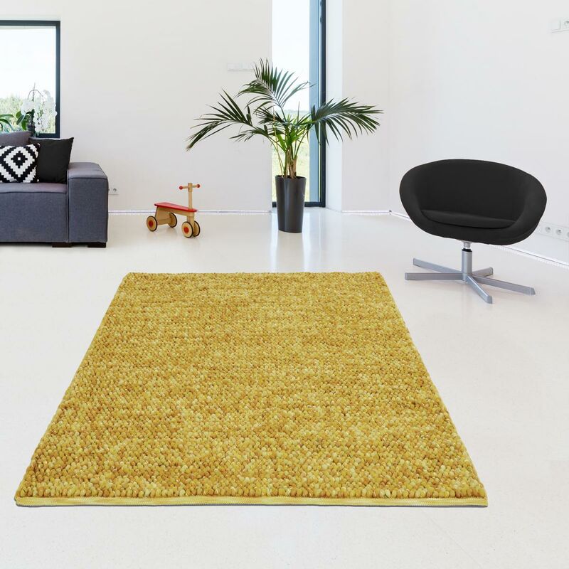 

Moderno Alfombra Barra Barra BCA 1A2T En Lana Beige - Jaune