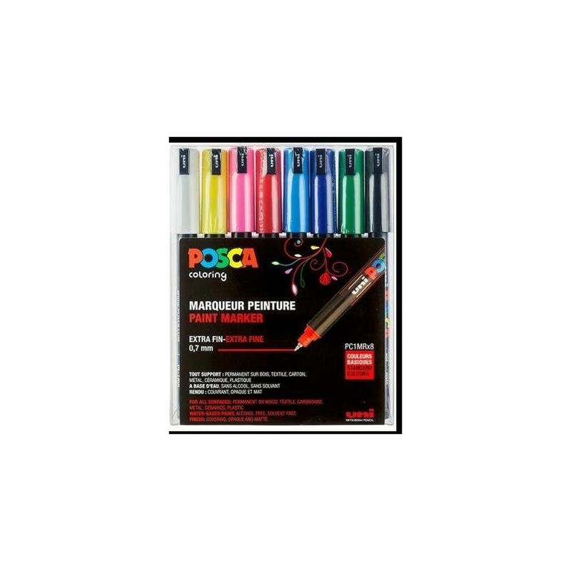 

Genérica - Uniball estuche basic marcador posca pc-1mr8c -8u-