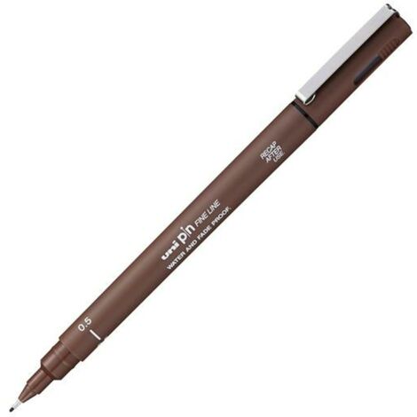 UNIBALL MARCADOR PERMANENTE CALIBRADOS PIN05-200(S) SEPIA -12U-