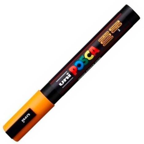 UNIBALL MARCADOR POSCA PC-5M NO PERMANENTE PUNTA FORMA DE BALA 1,8 - 2,5 MM NARANJA MEDIO
