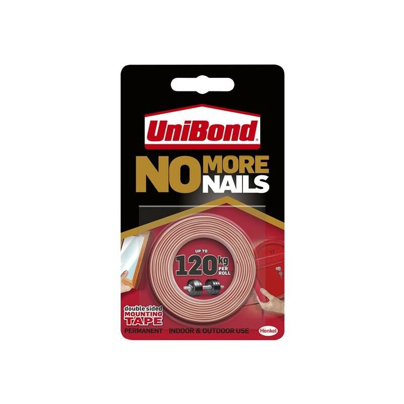 Unibond - 2675760 No More Nails Roll Interior / Exterior 19mm x 1.5m UNI781746