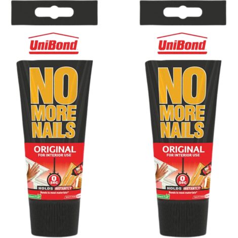 Unibond No More Nails Original Tube 200ml - Pack of 2