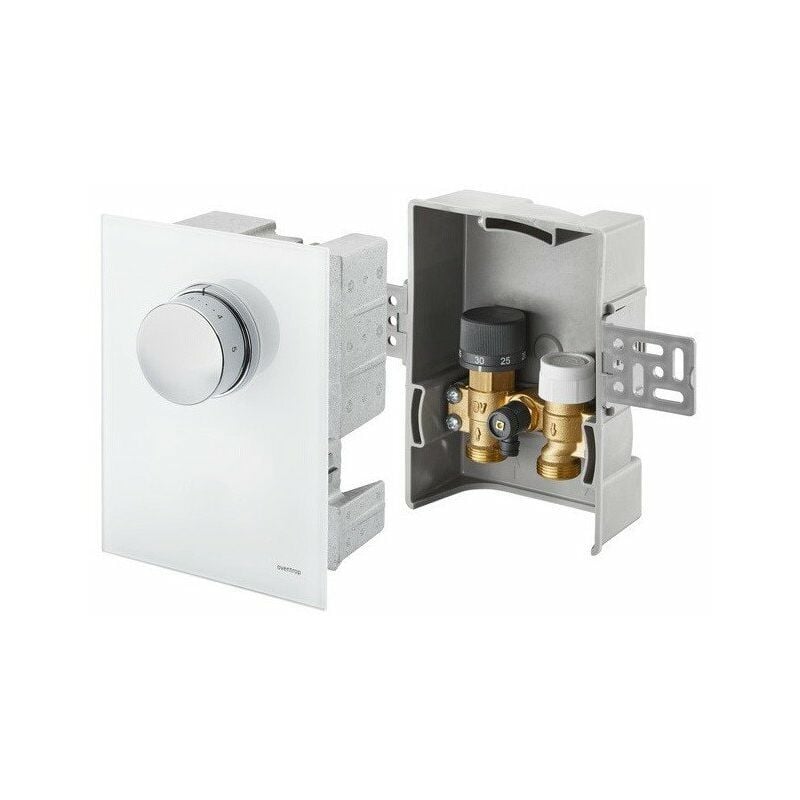 

Oventrop - UNIBOX T-RTL, CUBIERTA DE VIDRIO BLANCO